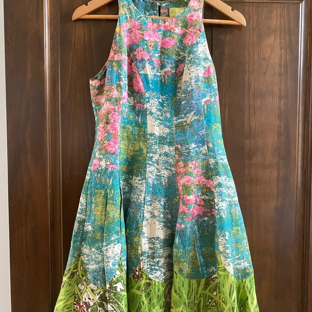 TRACY REESE REVISITED IMPRESSIONIST 4 ANTHROPOLOGIE INTO THE GARDEN DRESS